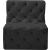 Tuft Velvet Modular Armless Chair