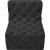 Tuft Velvet Modular Armless Chair