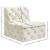 Tuft Velvet Modular Armless Chair