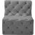 Tuft Velvet Modular Armless Chair