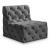 Tuft Velvet Modular Armless Chair