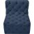 Tuft Velvet Modular Armless Chair