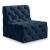 Tuft Velvet Modular Armless Chair