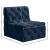 Tuft Velvet Modular Armless Chair