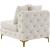 Tremblay Velvet Modular Armless Chair