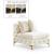Tremblay Velvet Modular Armless Chair