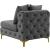 Tremblay Velvet Modular Armless Chair