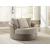 Keskin Polyester Oversized Swivel Accent Chair