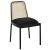 Atticus Boucle Fabric Dining Chair with Black Metal Frame