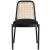 Atticus Boucle Fabric Dining Chair with Black Metal Frame