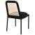 Atticus Boucle Fabric Dining Chair with Black Metal Frame