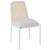 Atticus Boucle Fabric Dining Chair with Black Metal Frame