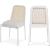Atticus Boucle Fabric Dining Chair with Black Metal Frame