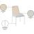 Atticus Boucle Fabric Dining Chair with Black Metal Frame