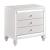 Alonza Faux Alligator/Beveled Mirror Nightstand