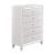 Alonza Faux Alligator/Beveled Mirror Panel Bedroom Set w/ LED Lighting