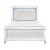 Alonza Faux Alligator/Beveled Mirror Panel Bed w/ LED Lighting, Queen Size