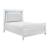 Alonza Faux Alligator/Beveled Mirror Panel Bed w/ LED Lighting, Queen Size