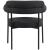 Blake Boucle Fabric Dining Chair with Matte Black Metal Frame