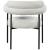 Blake Boucle Fabric Dining Chair with Matte Black Metal Frame