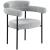 Blake Boucle Fabric Dining Chair with Matte Black Metal Frame