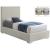 Crosby Linen Fabric Twin Size Bed