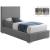Crosby Linen Fabric Twin Size Bed