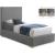 Crosby Linen Fabric Twin Size Bed