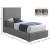 Crosby Linen Fabric Twin Size Bed