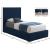 Crosby Linen Fabric Twin Size Bed