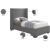 Oxford Linen Twin Size Bed