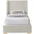 Royce Linen Fabric Twin Size Bed