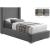 Royce Linen Fabric Twin Size Bed