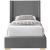 Royce Linen Fabric Twin Size Bed