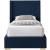 Royce Linen Fabric Twin Size Bed