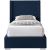 Royce Linen Fabric Twin Size Bed