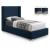 Royce Linen Fabric Twin Size Bed