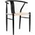 Beck Dining Chair with Matte Black Metal Legs & Frame