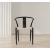 Beck Dining Chair with Matte Black Metal Legs & Frame