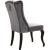 Suri Velvet Dining Chair with Espresso Wood Legs