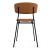 Fifties Upholstery/Metal Dining Chair