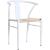 Beck Dining Chair with Matte Black Metal Legs & Frame