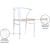 Beck Dining Chair with Matte Black Metal Legs & Frame