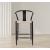 Beck Rope Stool with Matte Black Metal Legs