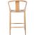 Beck Rope Stool with White Oak Look Metal Legs