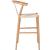 Beck Rope Stool with White Oak Look Metal Legs