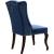 Suri Velvet Dining Chair with Espresso Wood Legs