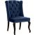Suri Velvet Dining Chair with Espresso Wood Legs