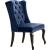 Suri Velvet Dining Chair with Espresso Wood Legs