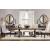 Suri Velvet Dining Chair with Espresso Wood Legs